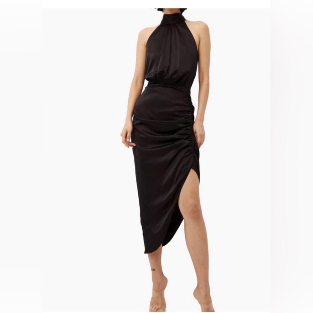 Veronica Beard Gabriella Black Asymmetrical Dress